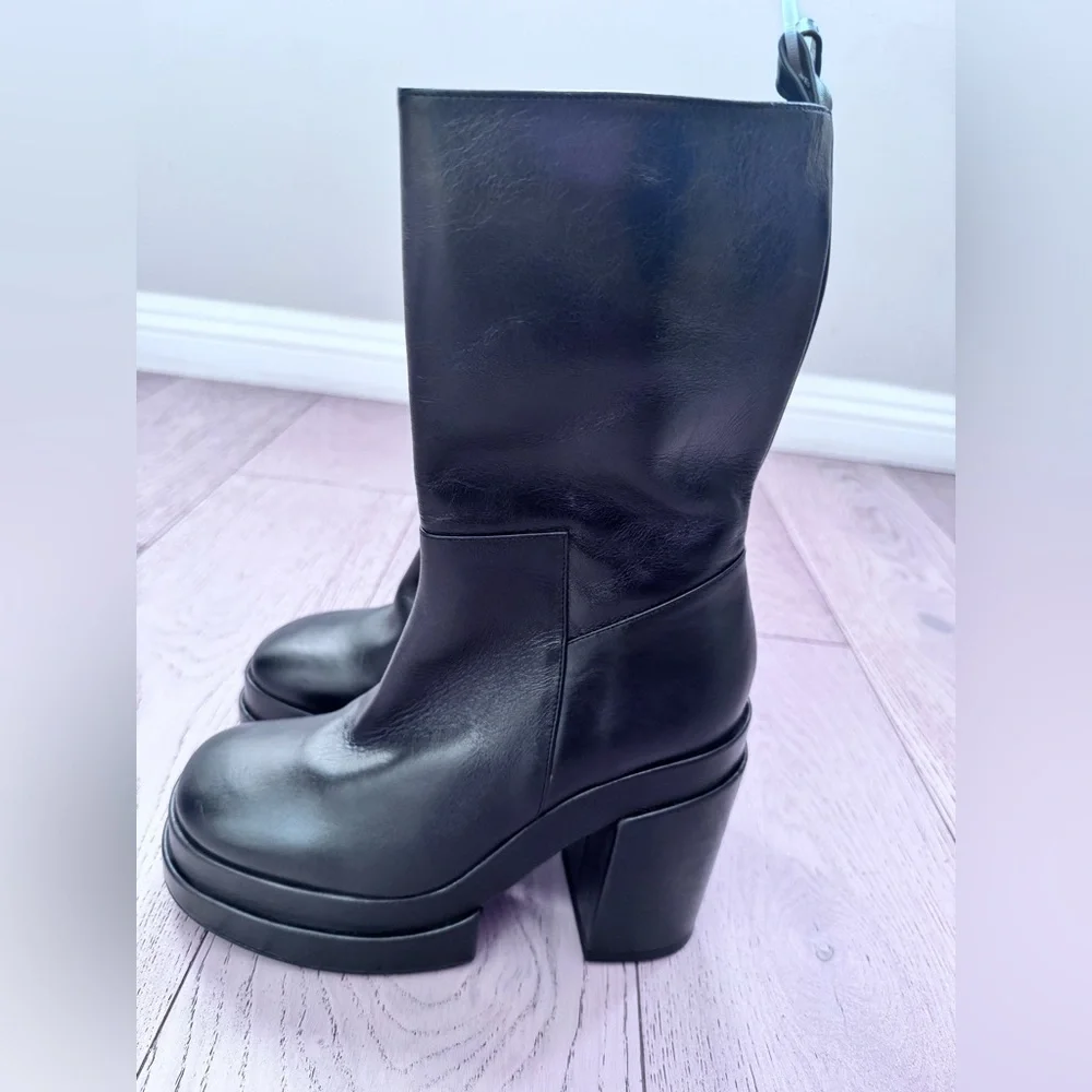 PALOMA BARCELO’ Eros Heeled Ankle Platform Boot Genuine Leather SZ: 38 $525